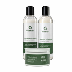 Rosemary Hair Growth Bundle (Shampoo 300ml + Conditioner 300ml + Hair Mask 100g)