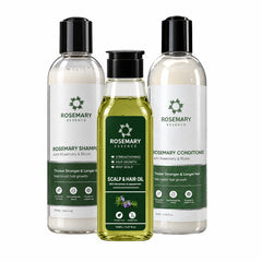Rosemary Hair Growth Bundle (Oil 150ml + Shampoo 300ml + Conditioner 300ml)